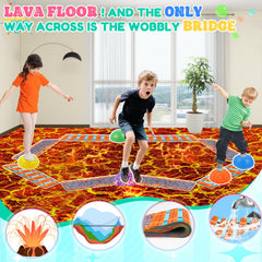 IVENRXIU suspension-bridge mats spark imaginative obstacle courses for kids