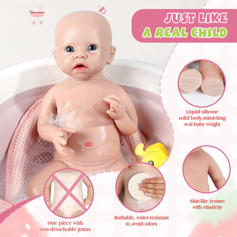IVITA feeding set and birth certificate included for gifting and pretend play