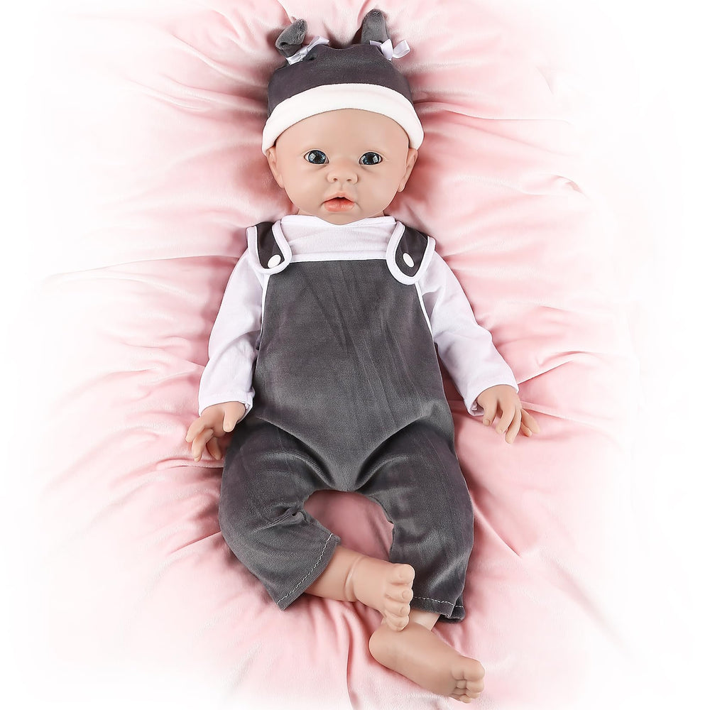 IVITA 20-inch reborn silicone doll full body for realistic cuddling and play.