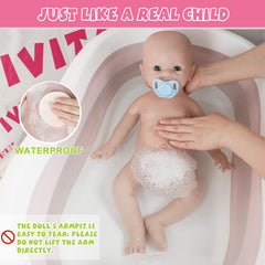IVITA soft silicone hands and feet offer gentle hugs and real baby feel.