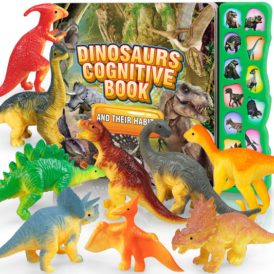 IVOXEX dinosaur toy pack: 12 figures for imaginative play and early identification.