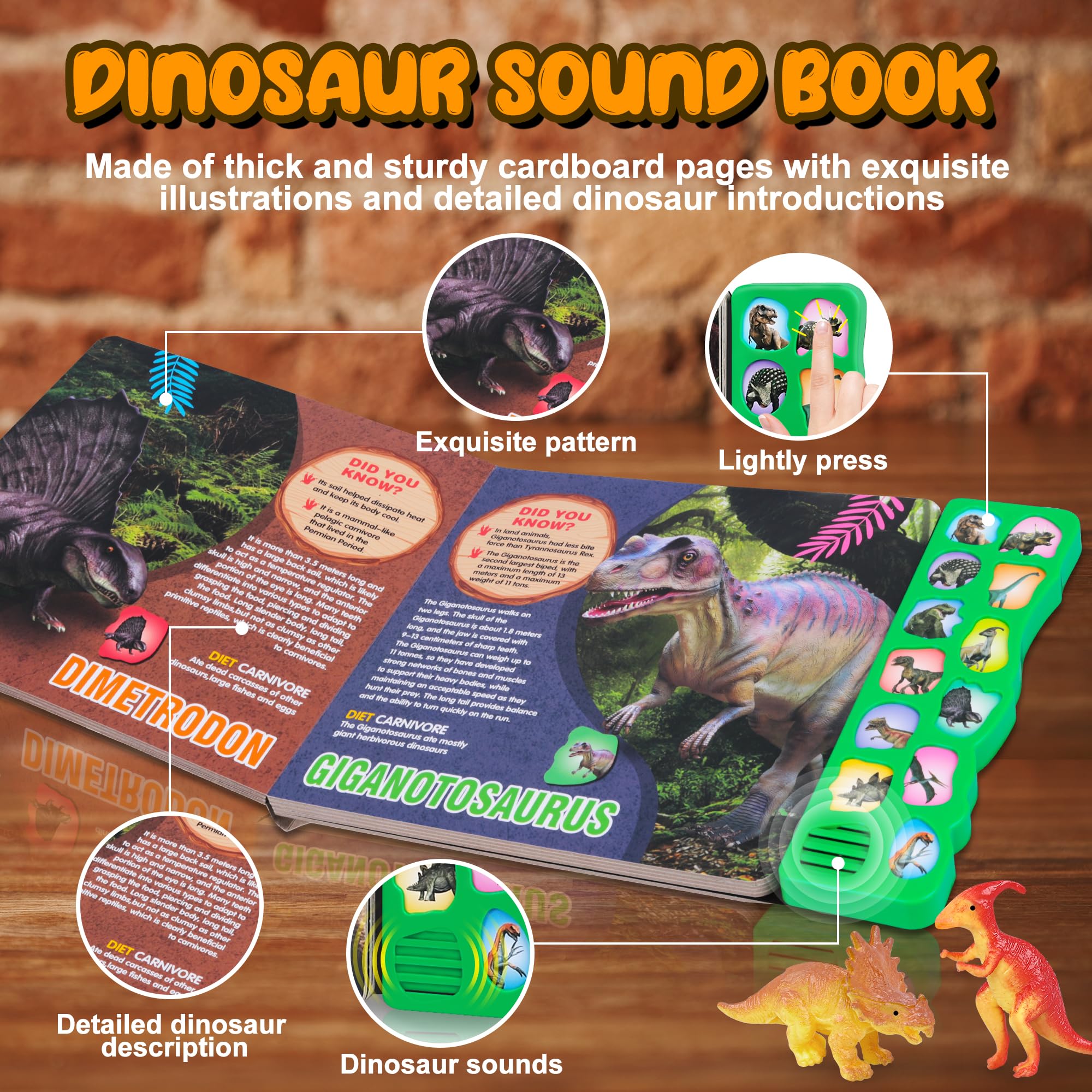 IVOXEX realistic roar dino toys showcasing authentic sound effects for immersive play.