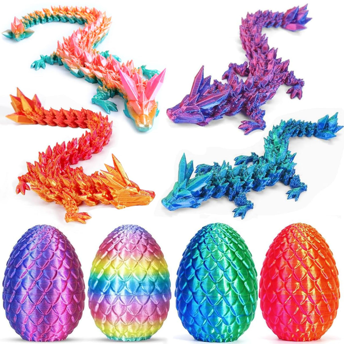 Ivrmtal dragon egg with dragon inside, detailed 3D design for imaginative play.
