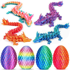 Ivrmtal dragon egg with dragon inside, detailed 3D design for imaginative play.