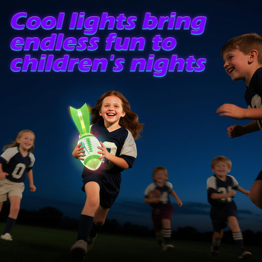 Ivrmtal Glow Football during dusk games showing vibrant color-changing modes.