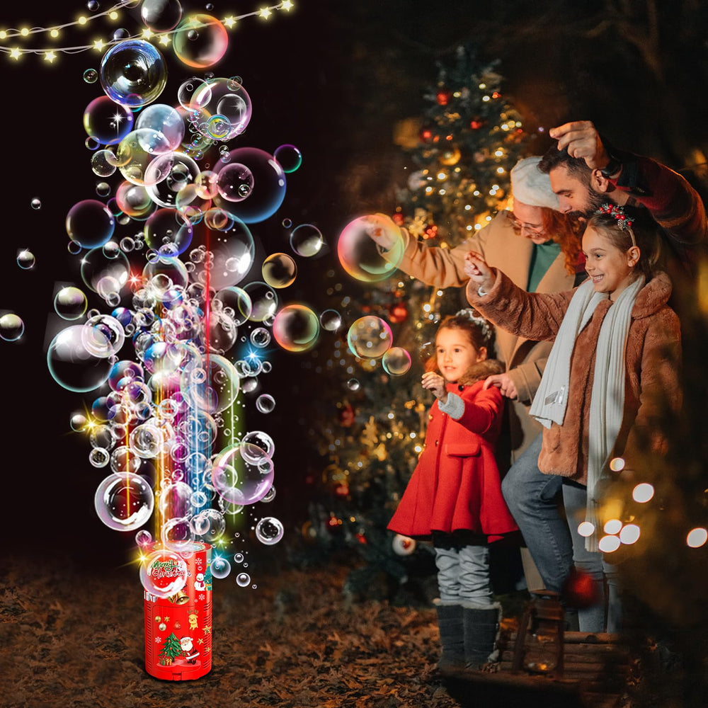 Ivtivfu Bubble Machine compact and portable for easy setup anywhere.