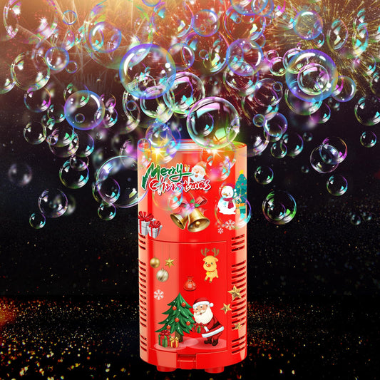 Ivtivfu Fireworks Bubble Machine front view highlights dense 13-hole output for outdoor parties.