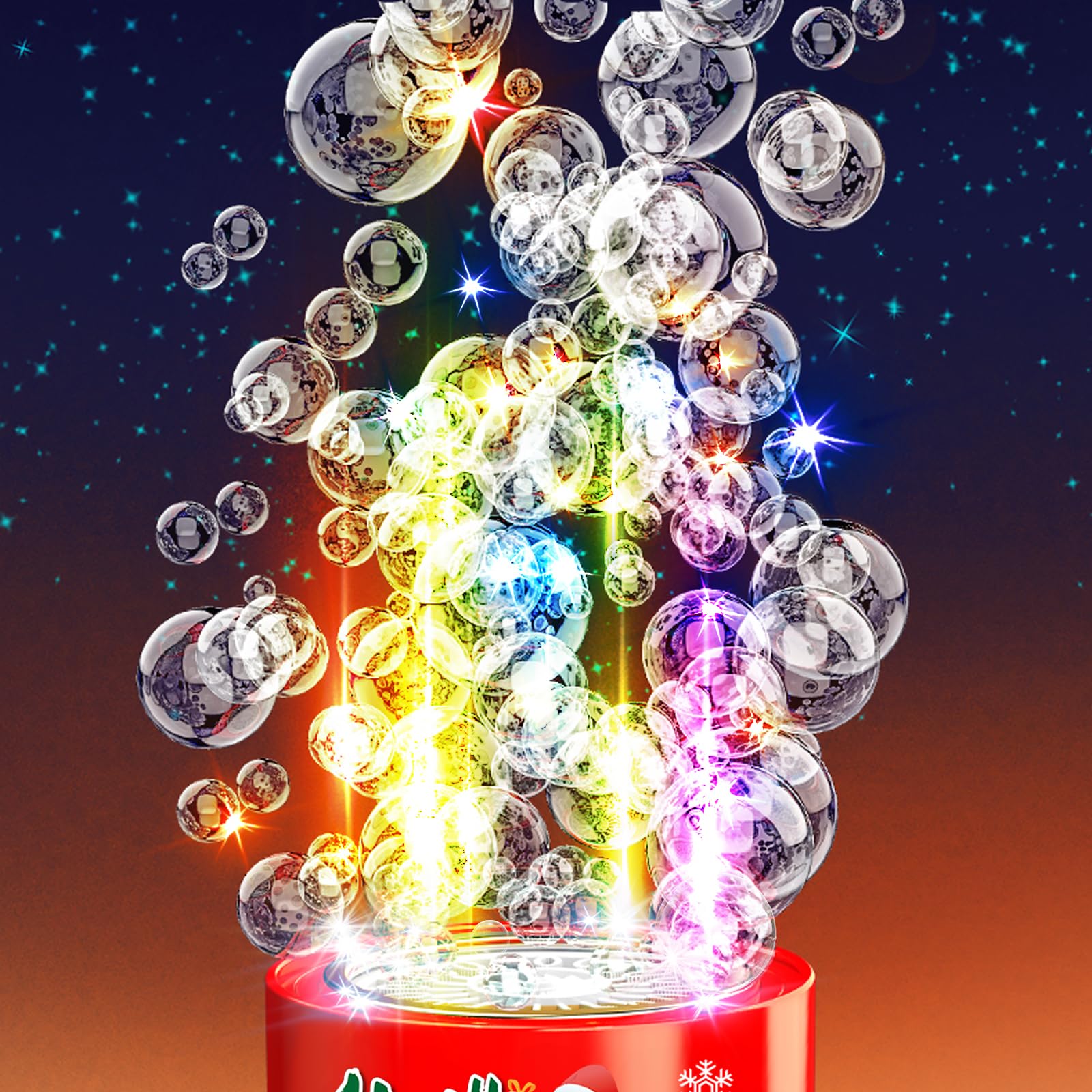 Ivtivfu Party Bubble Machine ideal for Christmas and Chinese New Year celebrations.