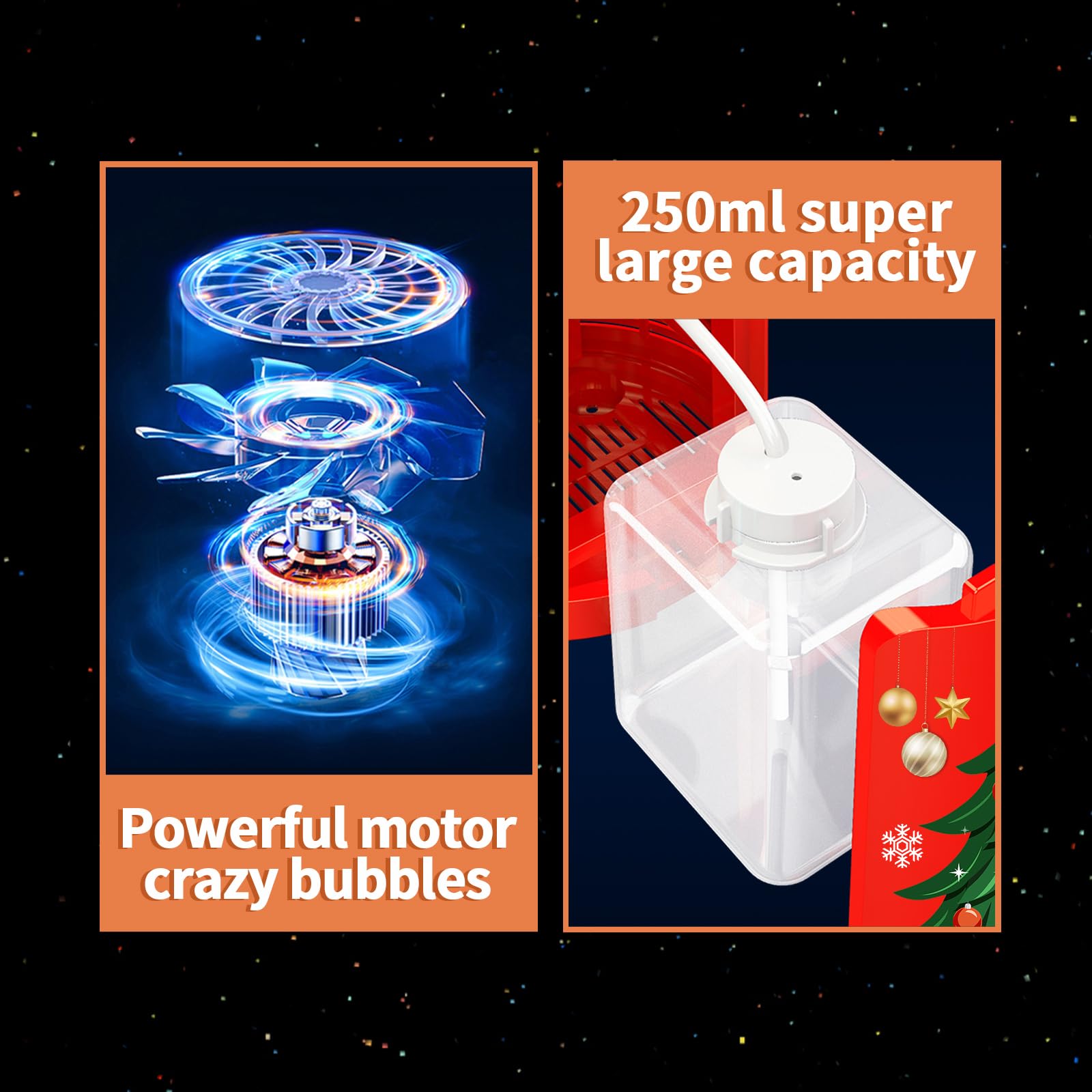 Ivtivfu Bubble Machine offers a safer alternative to fireworks for families.