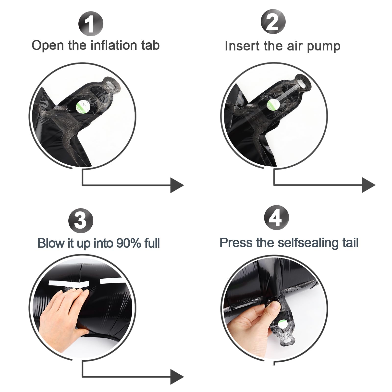 IWERP race car 0 balloon with self-sealing valve for easy setup
