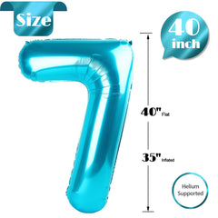 IWERP 40-inch number balloon creates a striking focal point for party photos.