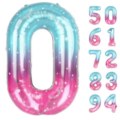 IWERP Starry Sky 40 inch 0 balloon creates a striking photo backdrop for birthdays.