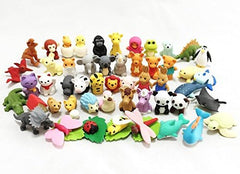 Iwako animal collection close-up shows colorful shapes ready for doodling and quick corrections.