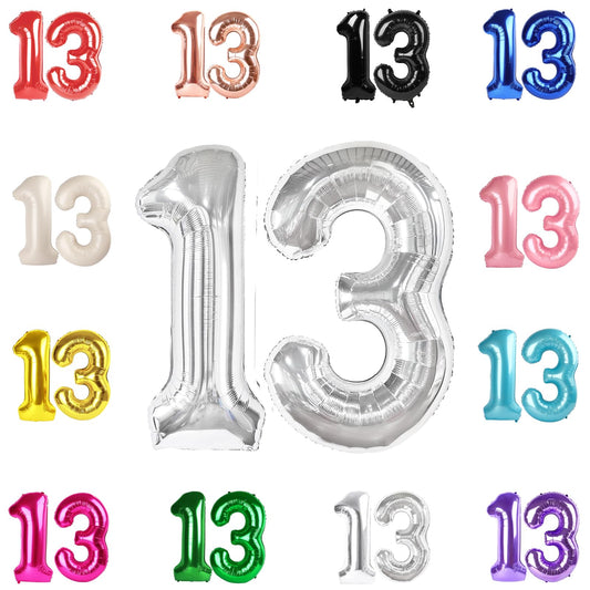 IWERP 13-balloon 40-inch silver front view ideal for photo backdrops