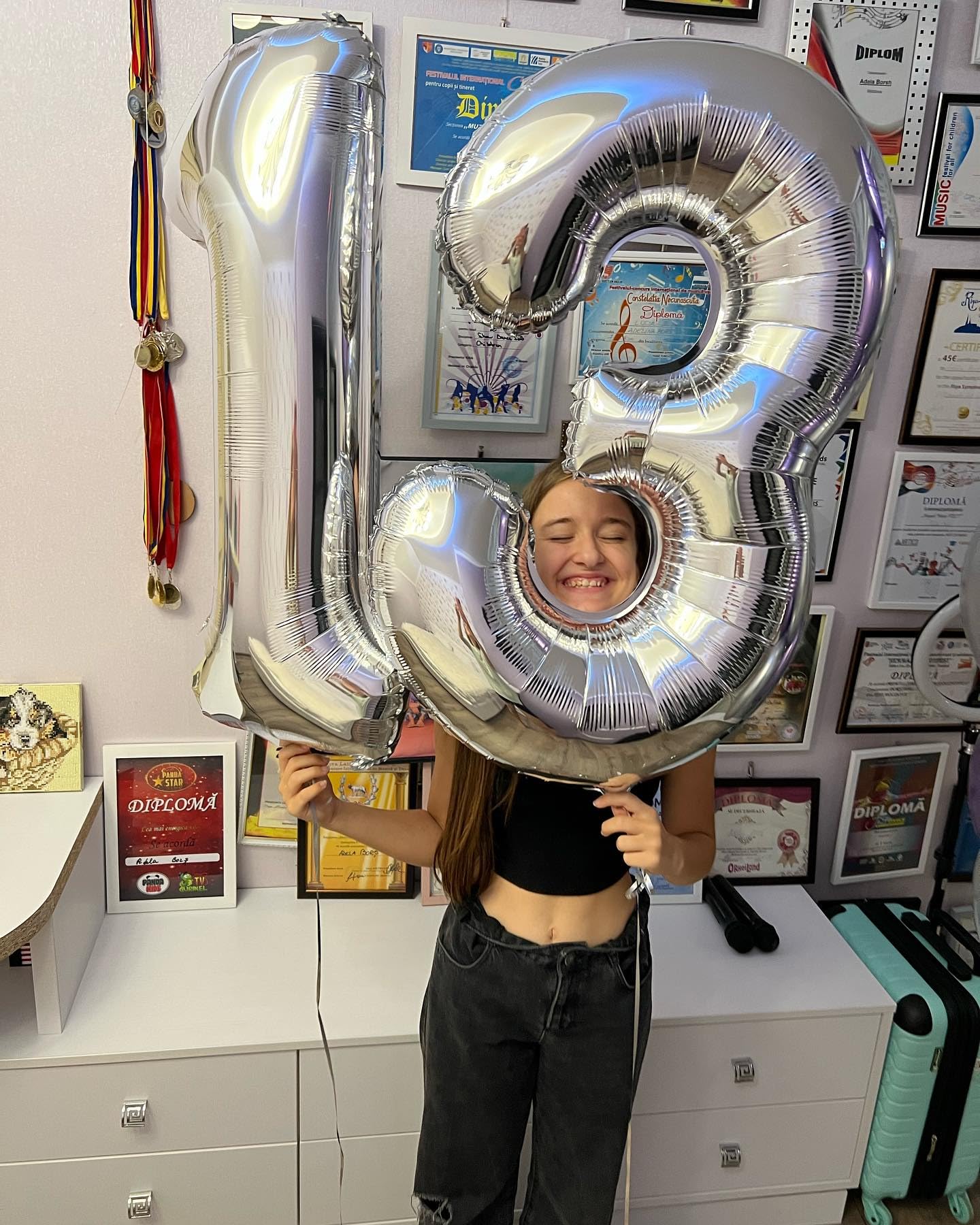 IWERP 13th birthday decor setup demonstrates bold numeral centerpiece