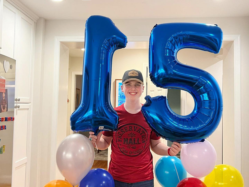 IWERP 15th Birthday Blue Balloon elevates table decor and photos