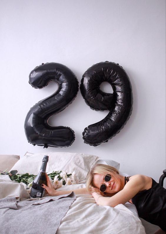IWERP 17th birthday black foil balloon creates dramatic photo moments