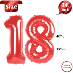 IWERP 18th birthday photo prop red balloon adds fun for memories.