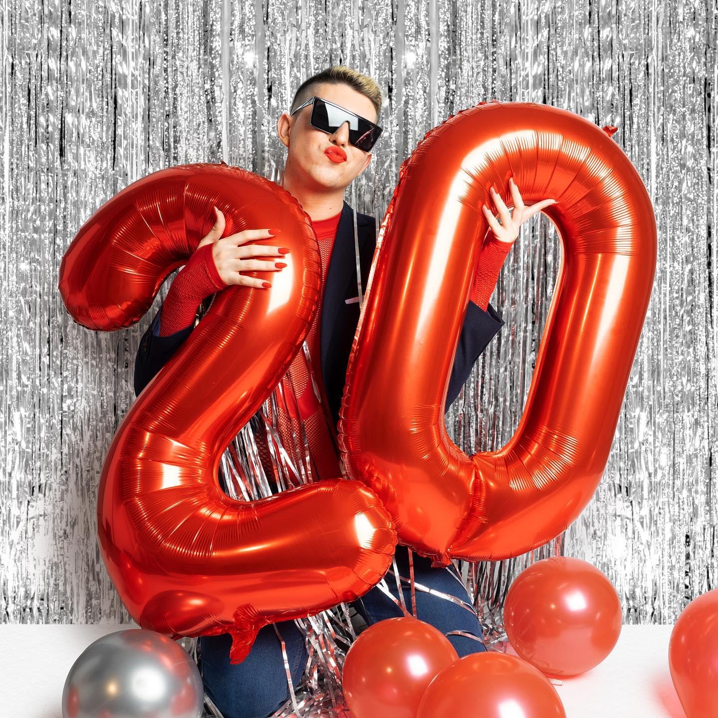 IWERP 19th birthday decor balloon adds vibrant focal point to celebrations.