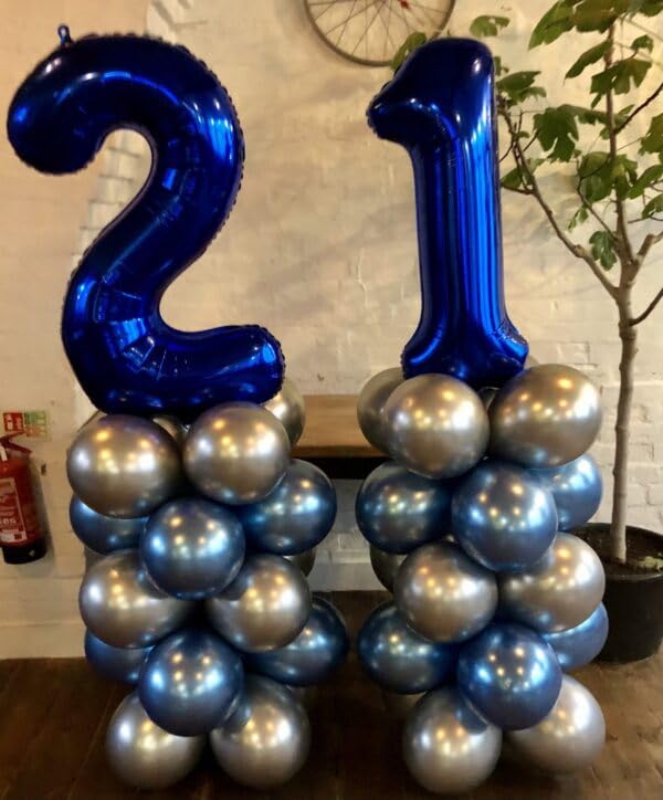 IWERP 2nd birthday night blue balloon for festive entrances and stages
