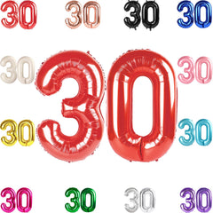 IWERP 30th birthday red balloon, 40-inch display for dramatic photo moments.