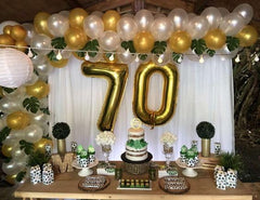 IWERP 40-inch number 4 balloon creates a bold focal point.