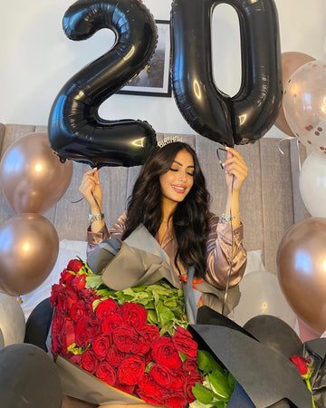 IWERP 40-inch balloon inflated for a floating or grounded party centerpiece.