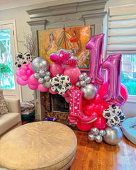 IWERP 4-number balloon remains sturdy for both helium float and wall display.
