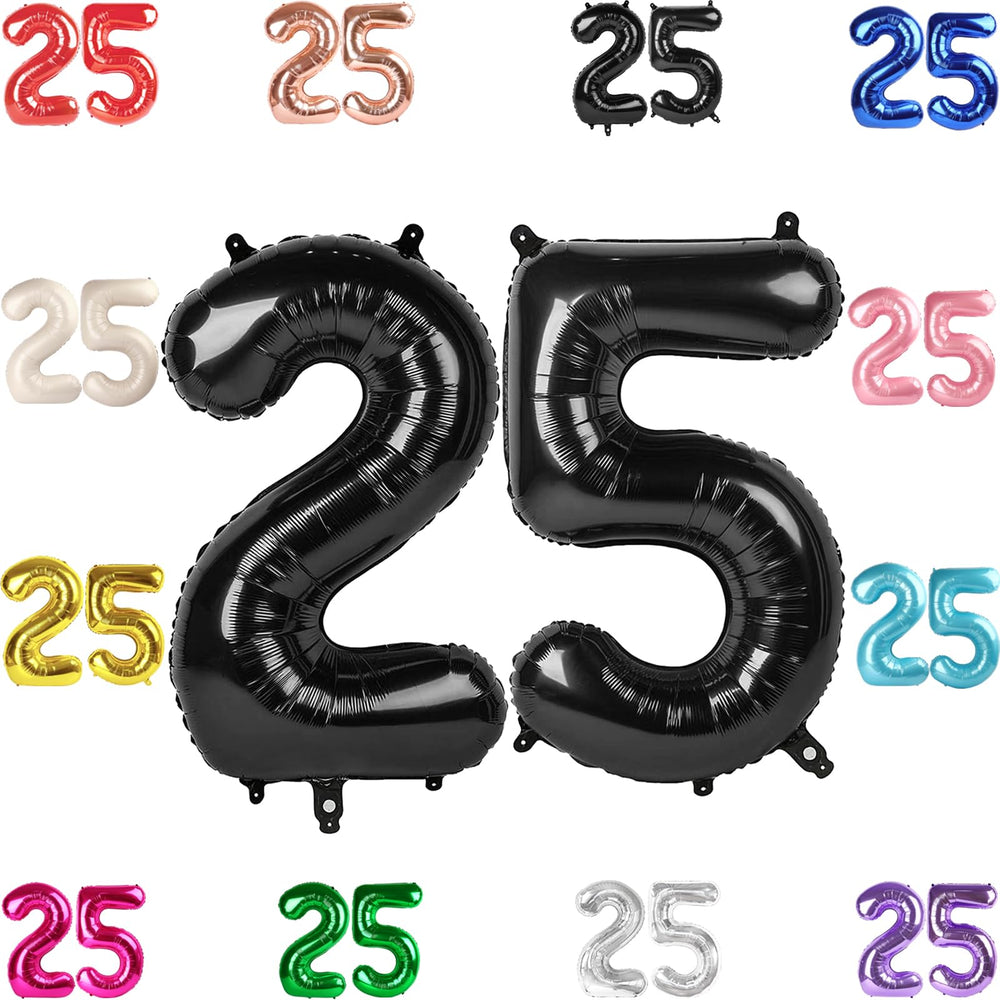 IWERP 40-inch black number balloon for bold photo backdrop