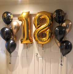 IWERP 40-inch gold number balloon stands out as a stage accent