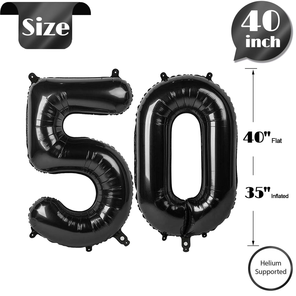 IWERP 50th birthday balloon creates an elegant focal point for celebrations.