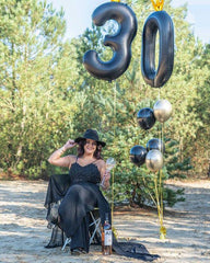 IWERP 4th birthday balloon set adds drama to celebrations.