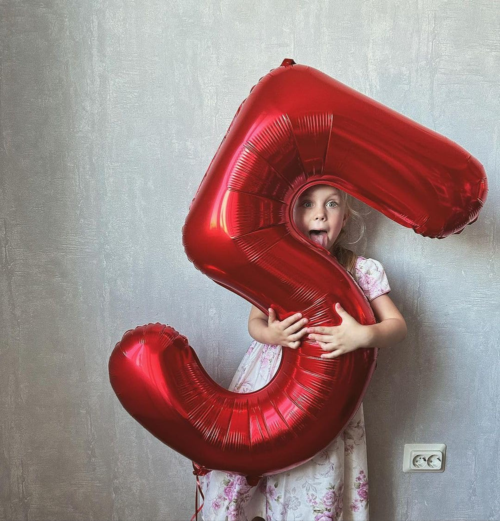IWERP air or helium ready red 18 balloon flexible for hanging or floating effects.