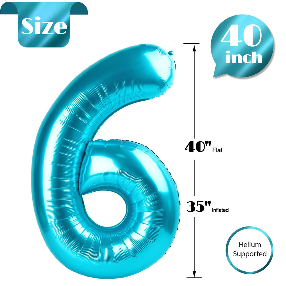 IWERP birthday party backdrop balloon in light blue enhances celebration ambiance.
