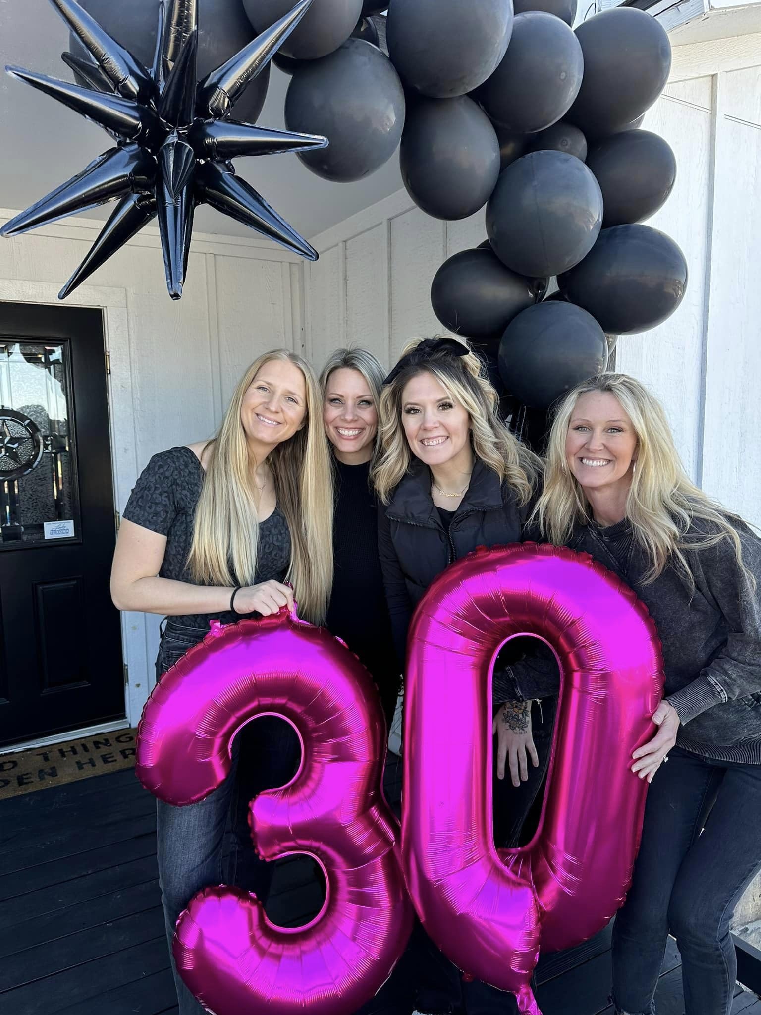 IWERP 20 balloon creates a striking backdrop for birthday photos.
