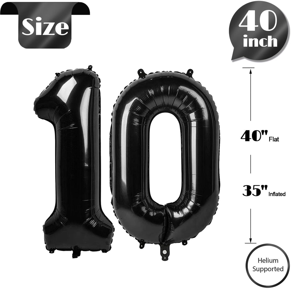 IWERP black 10 balloon hanging setup for versatile decor options.