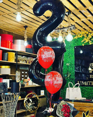 IWERP black foil 14-year balloon enhances photo-worthy decorations