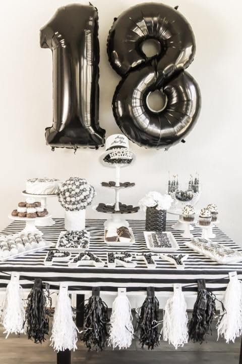IWERP black number 11 balloon 40-inch enhances stylish party focal points.