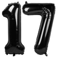 IWERP Black Number 17 balloon 40 inch used as bold centerpiece for photos