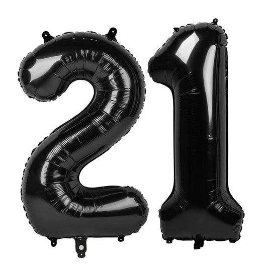 IWERP black 21 balloon 40-inch focal centerpiece for photos and party décor