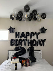 IWERP black number 21 balloon photo backdrop for stylish party shoots