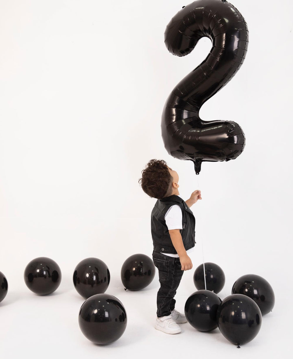IWERP black number 4 balloon enhances decor and makes an impressive entrance display.