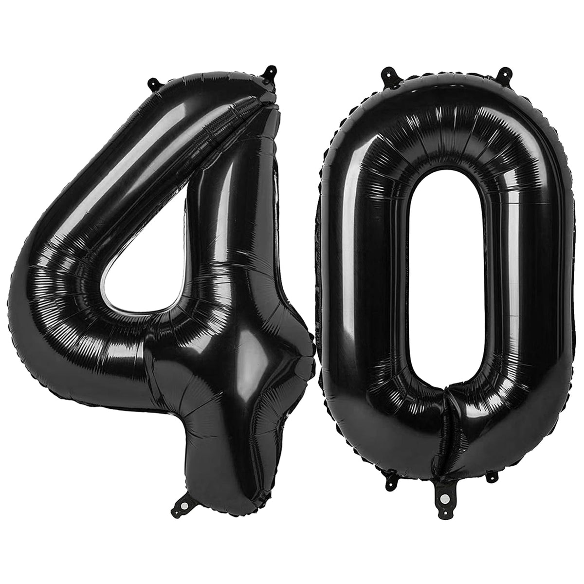 IWERP black number 40 balloon 40-inch creates a striking birthday photo backdrop.