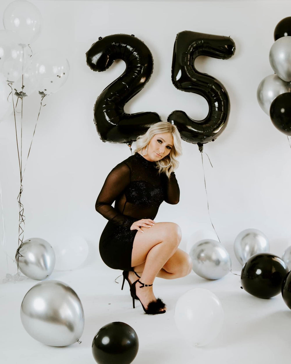 IWERP black number 5 balloon 40-inch reusable storage for future celebrations