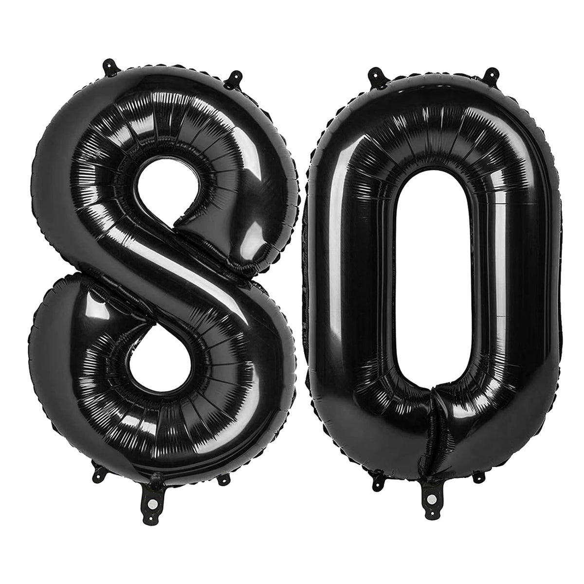 IWERP black number 80 balloon 40 inch creates a bold photoshoot backdrop for birthdays.