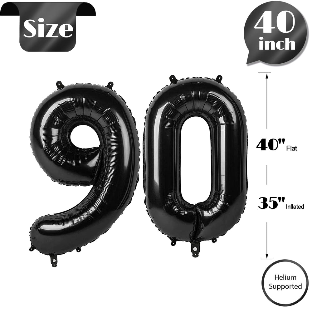 IWERP Black 90-number balloon makes memorable photos with family and friends.
