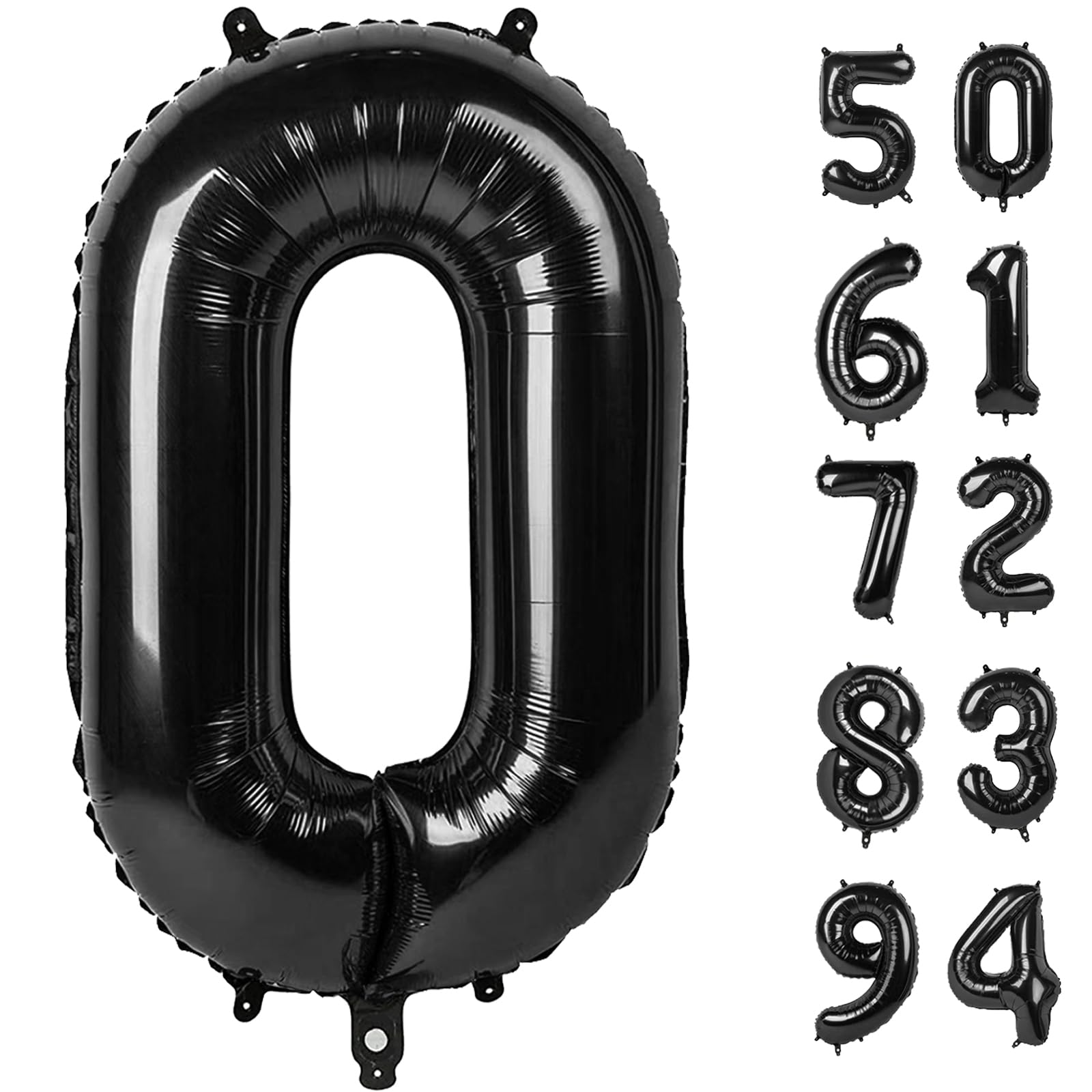 IWERP Black Number Balloon 40inch centerpiece for photos