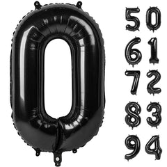 IWERP Black Number Balloon 40inch centerpiece for photos