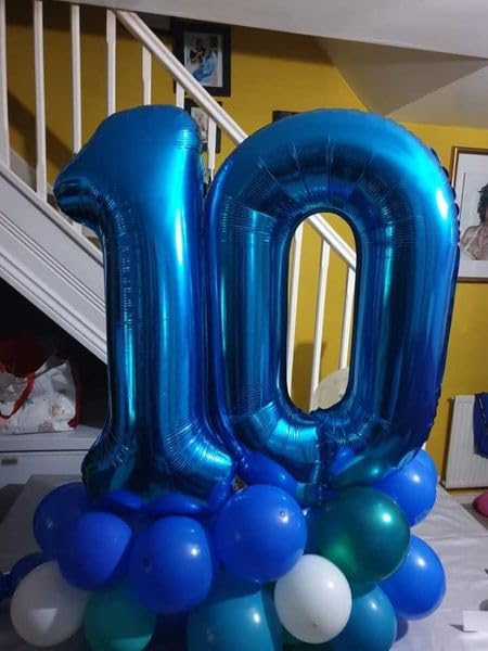 IWERP blue-number balloon boosts party setup with playful milestone vibes
