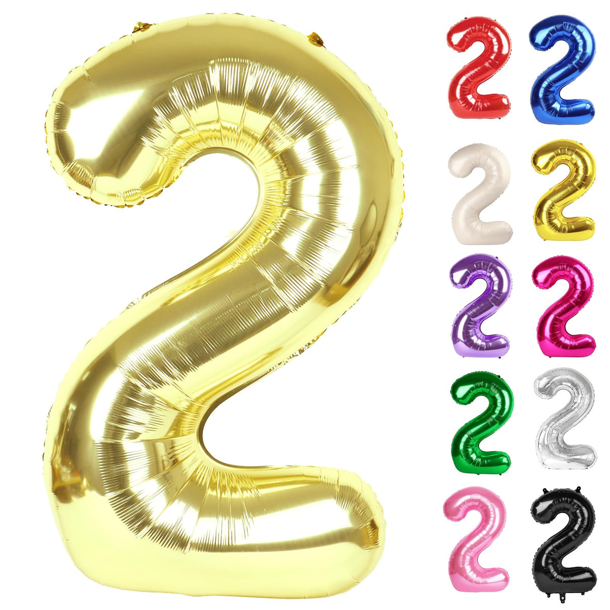 IWERP champagne gold 2-balloon 40-inch creates a striking photo backdrop.